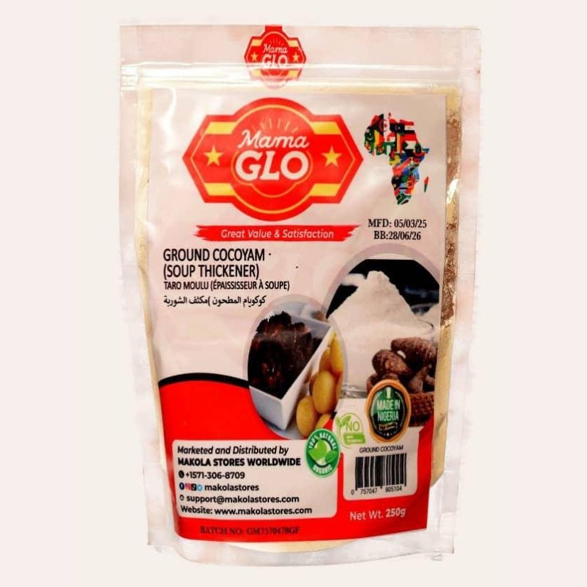 Mama Glo - Ground Cocoyam ( Soup Thickener) (250g) image 0